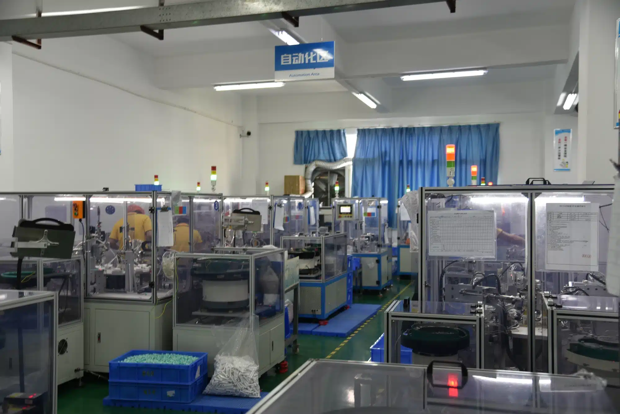 Precision engineering test equipment running an electric toothbrush handle at AileCare