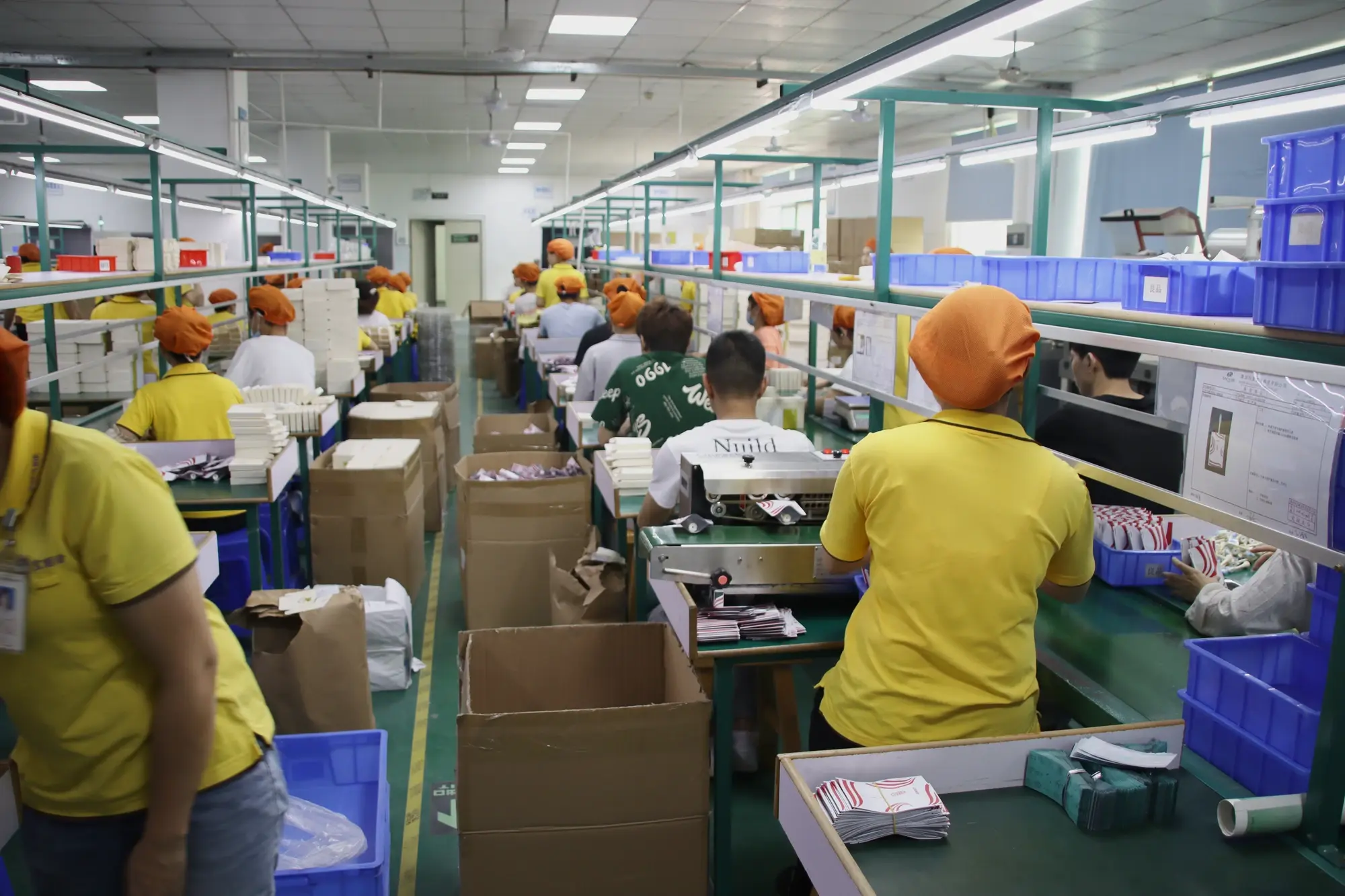 Wide view of the manufacturing workshop