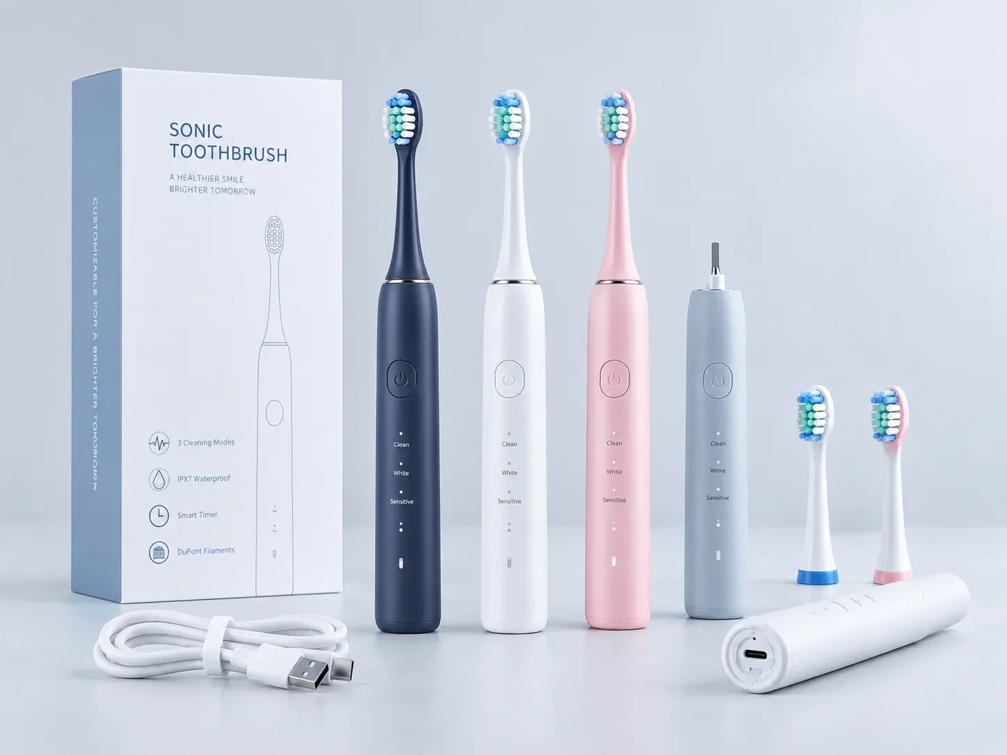Precision engineering test equipment running an electric toothbrush handle at AileCare