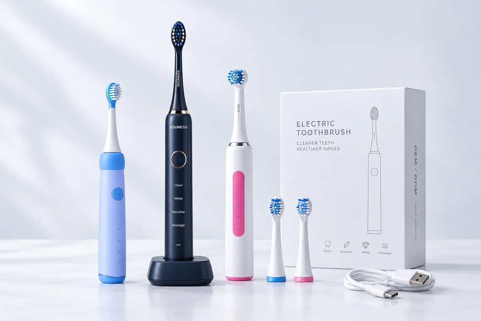 Precision engineering test equipment running an electric toothbrush handle at AileCare