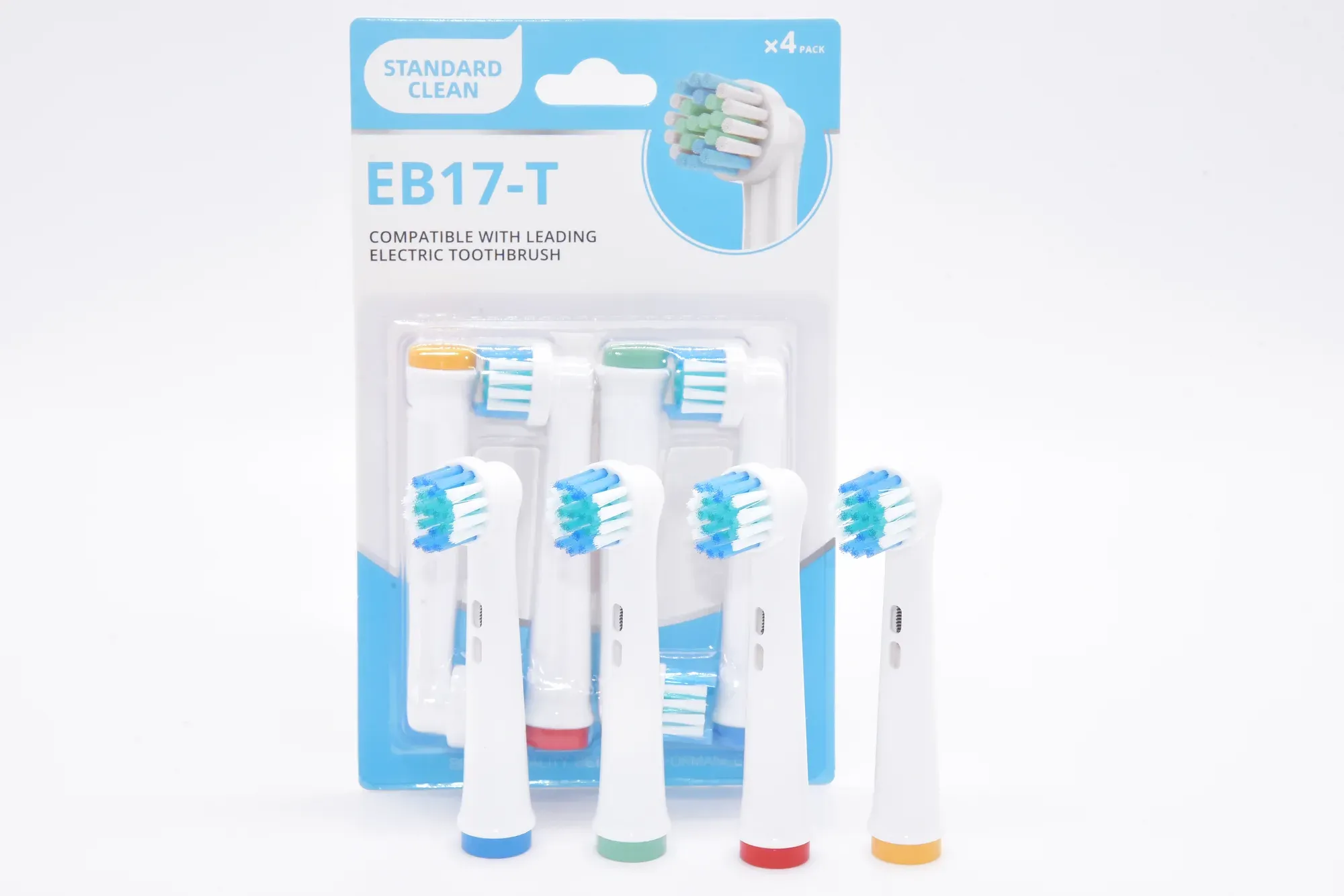OEM retail blister packaging for electric toothbrush replacement brush head sets