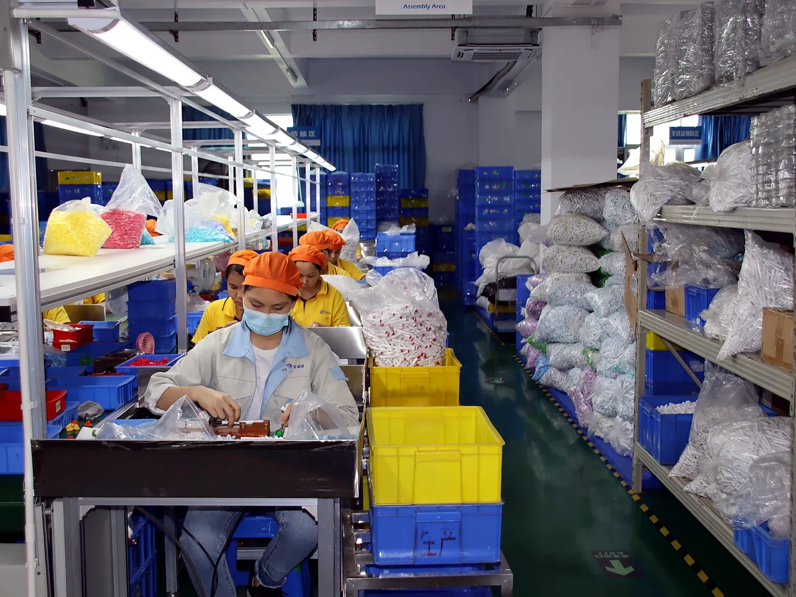 Wide view of the manufacturing workshop