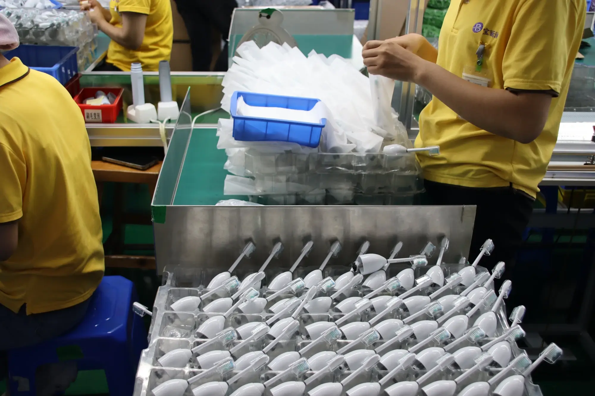 Precision engineering test equipment running an electric toothbrush handle at AileCare