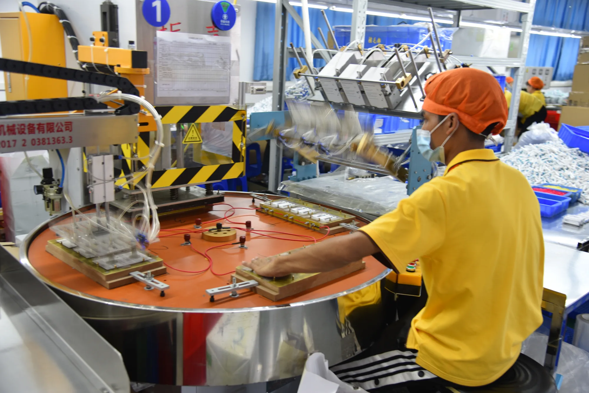 Precision engineering test equipment running an electric toothbrush handle at AileCare