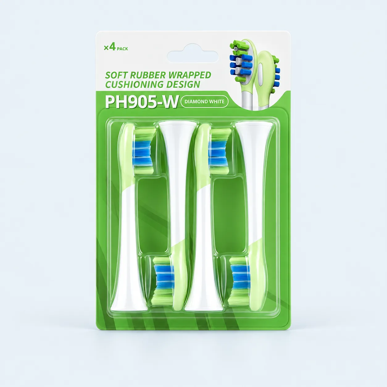PH906-W Compatible Replacement Brush Head for Philips Sonicare Handles